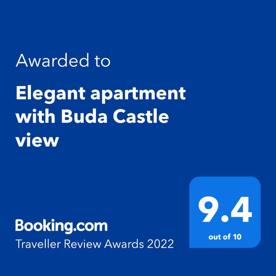 Elegant Apartment With Buda Castle View Budapest Bagian luar foto